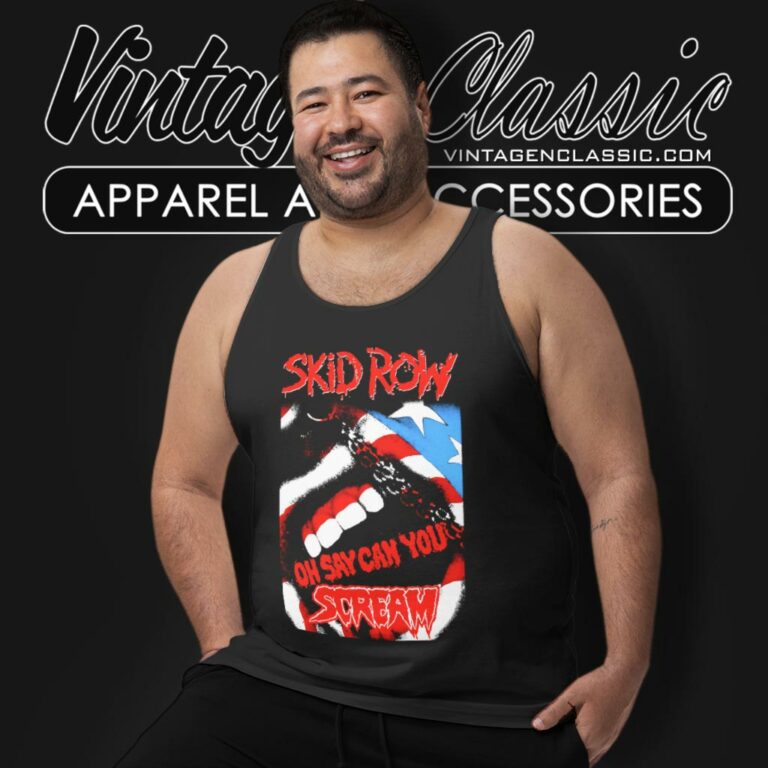 Skid Row Shirt Can You Scream Tank Top Racerback Skid Row Shirt Can You Scream Tank Top Racerback