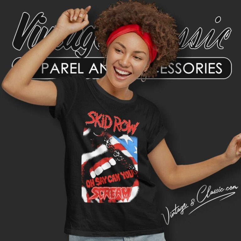 Skid Row Shirt Can You Scream Women T Shirt Skid Row Shirt Can You Scream Women T Shirt
