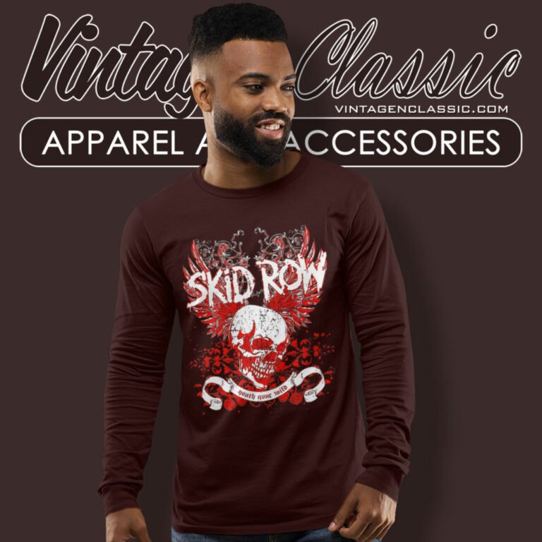 Skid Row Shirt Youth Gone Wild Long Sleeve Tee Skid Row Shirt Youth Gone Wild Long Sleeve Tee