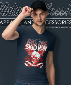 Skid Row Shirt Youth Gone Wild V Neck TShirt
