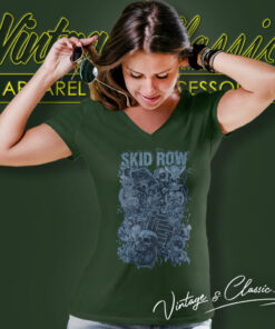 Skid Row Subhuman Race Tour V Neck TShirt