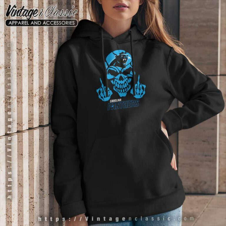 Skull Carolina Panthers Nfl Hoodie Skull Carolina Panthers Nfl Hoodie
