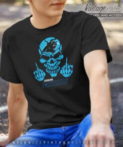 Skull Carolina Panthers Nfl T Shirt
