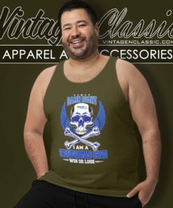 Skull Damn Right I Am A Seattle Seahawks Fan Win Or Lose Tank Top Racerback