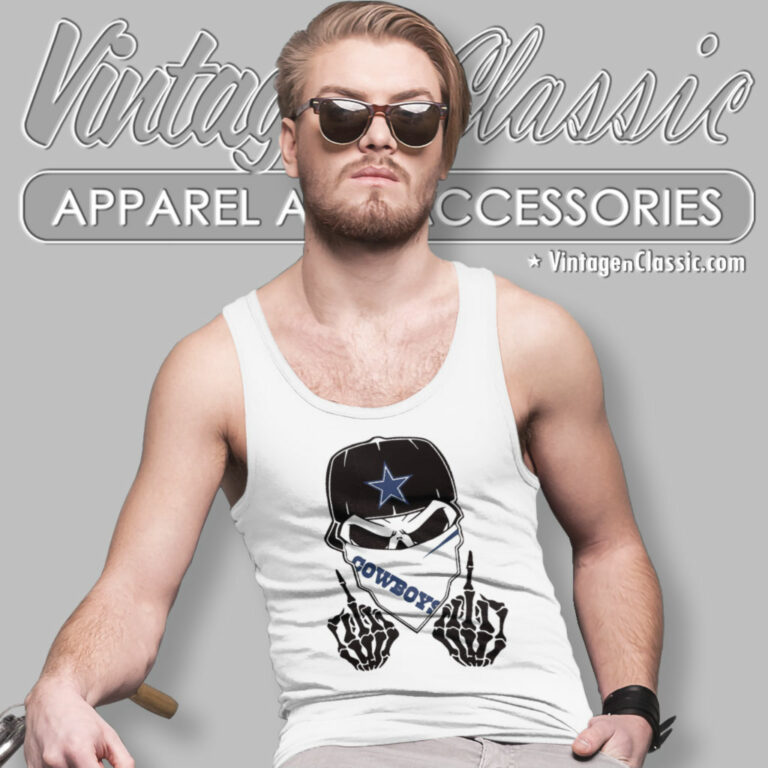 Skull Fuck Dallas Cowboys Tank Top Racerback Skull Fuck Dallas Cowboys Tank Top Racerback