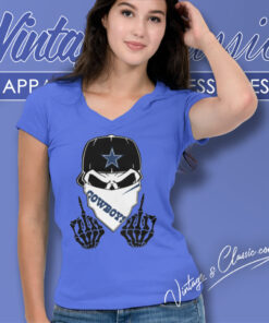 Skull Fuck Dallas Cowboys V Neck TShirt