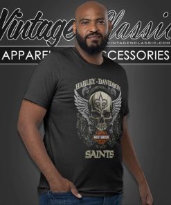 Skull Harley Davidson New Orleans Saints Nfl 2023 T Shirt