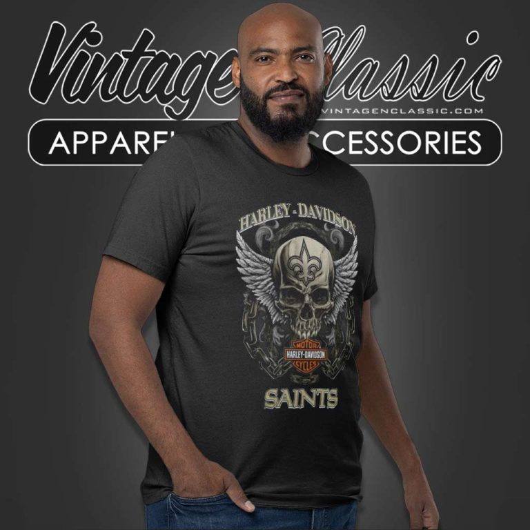 Skull Harley Davidson New Orleans Saints Nfl 2023 T Shirt Skull Harley Davidson New Orleans Saints Nfl 2023 T Shirt
