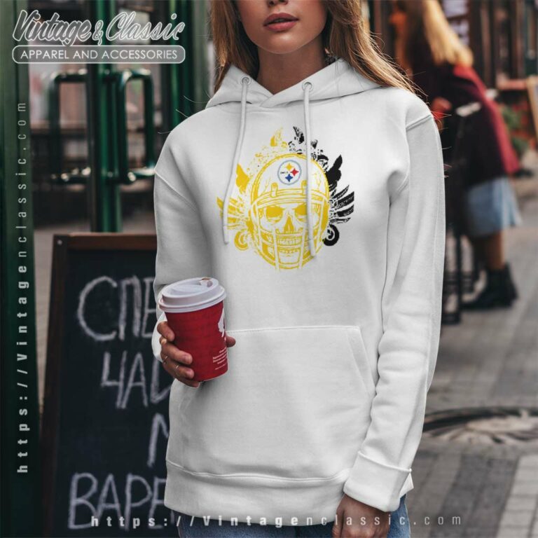 Skull Helmet Pittsburgh Steelers Hoodie Skull Helmet Pittsburgh Steelers Hoodie