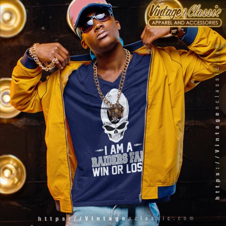 Skull I Am A Raiders Win Or Lose V Neck TShirt Skull I Am A Raiders Win Or Lose V Neck TShirt