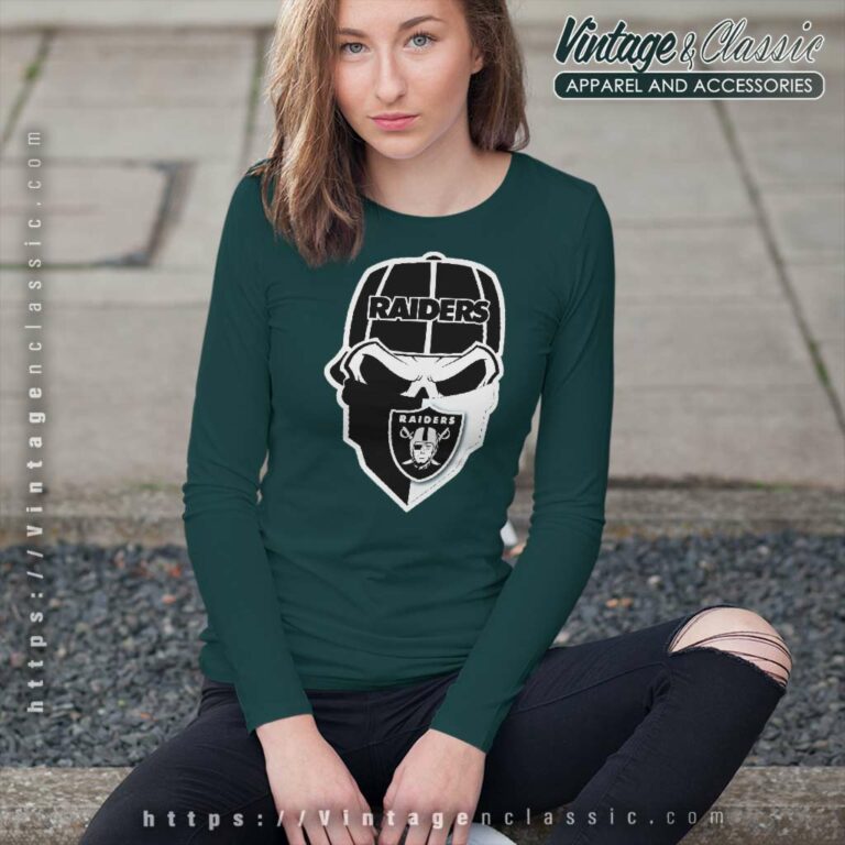 Skull Mask Las Vegas Raiders Long Sleeve Tee Skull Mask Las Vegas Raiders Long Sleeve Tee