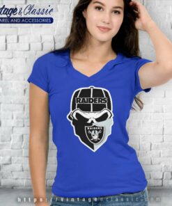 Skull Mask Las Vegas Raiders V Neck TShirt