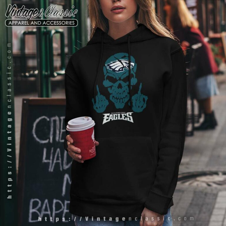 Skull Philadelphia Eagles Hoodie Skull Philadelphia Eagles Hoodie
