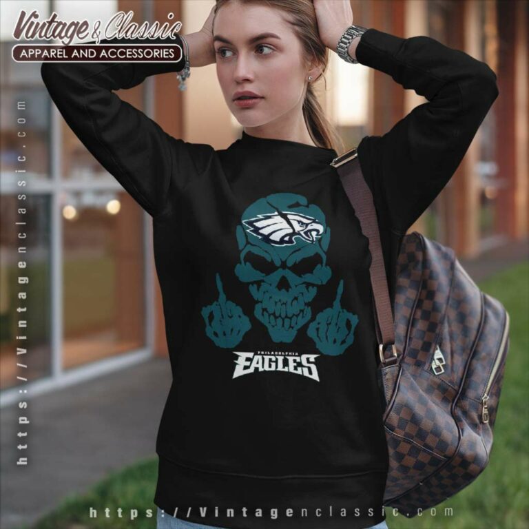 Skull Philadelphia Eagles Sweatshirt Skull Philadelphia Eagles Sweatshirt