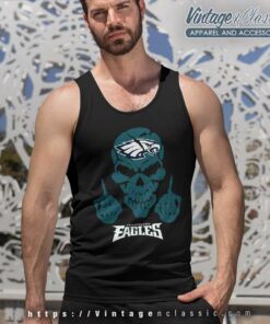 Skull Philadelphia Eagles Tank Top Racerback