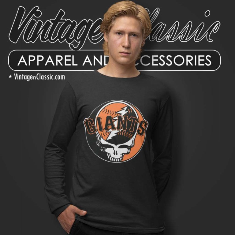 Skull San Francisco Giants Grateful Dead Long Sleeve Tee Skull San Francisco Giants Grateful Dead Long Sleeve Tee