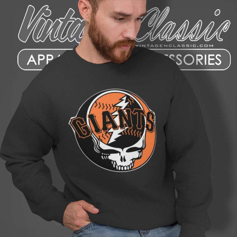 Skull San Francisco Giants Grateful Dead Sweatshirt Skull San Francisco Giants Grateful Dead Sweatshirt
