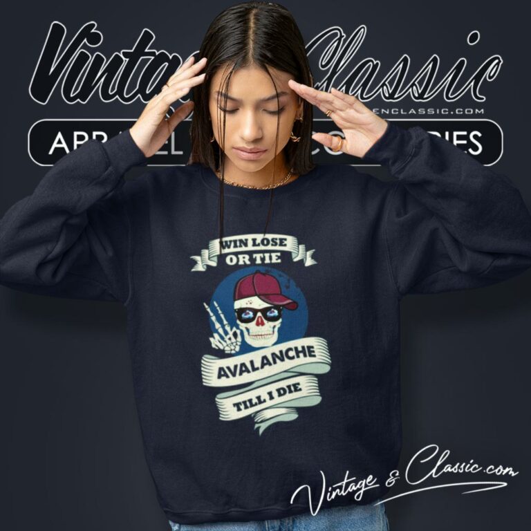 Skull Say Hi Colorado Avalanche Sweatshirt Skull Say Hi Colorado Avalanche Sweatshirt