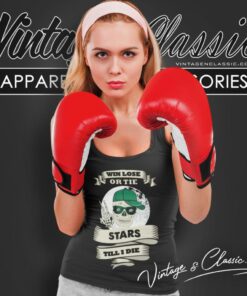 Skull Say Hi Dallas Stars Tank Top Racerback