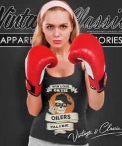 Skull Say Hi Edmonton Oilers Tank Top Racerback