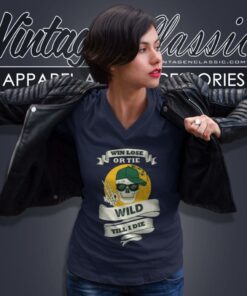 Skull Say Hi Minnesota Wild V Neck TShirt