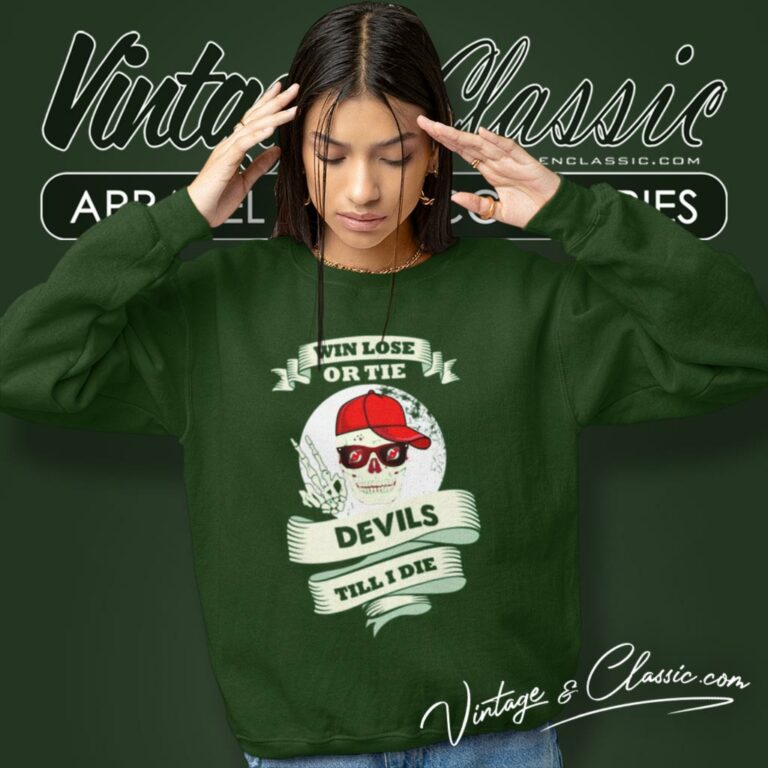 Skull Say Hi New Jersey Devils Sweatshirt Skull Say Hi New Jersey Devils Sweatshirt