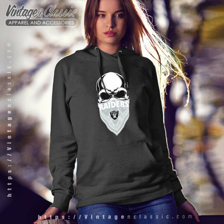 Skull Wear Bandana Las Vegas Raiders Hoodie Skull Wear Bandana Las Vegas Raiders Hoodie