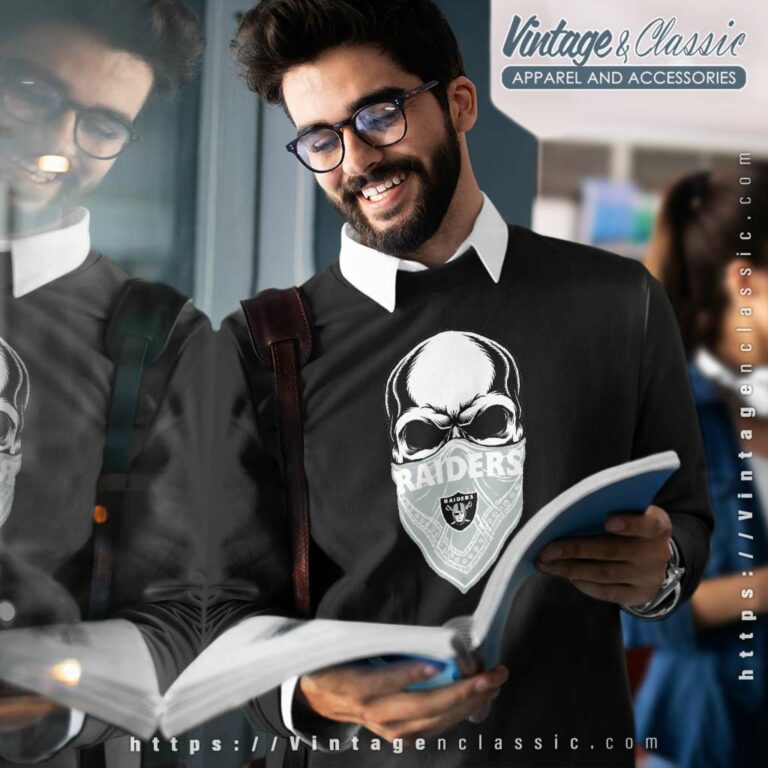 Skull Wear Bandana Las Vegas Raiders Sweatshirt Skull Wear Bandana Las Vegas Raiders Sweatshirt