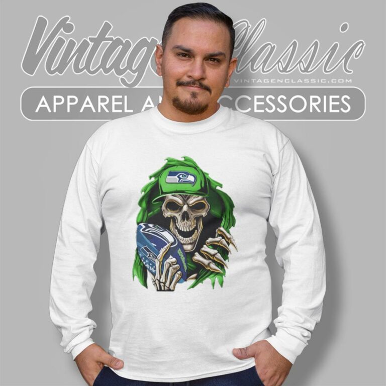 Skullbong Seattle Seahawks Long Sleeve Tee Skullbong Seattle Seahawks Long Sleeve Tee