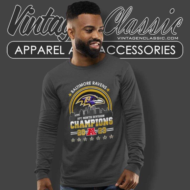 Skyline Baltimore Ravens Afc Champions 2023 Long Sleeve Tee Skyline Baltimore Ravens Afc Champions 2023 Long Sleeve Tee