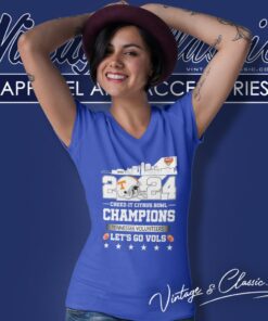 Skyline Tennessee Volunteers Cheez It Citrus Bowl Champions 2024 V Neck TShirt