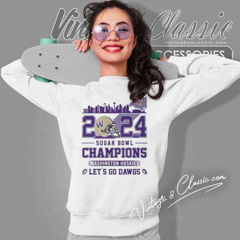 Skyline Washington Huskies 2024 Sugar Bowl Champions Lets Go Dawgs Sweatshirt Skyline Washington Huskies 2024 Sugar Bowl Champions Lets Go Dawgs Sweatshirt