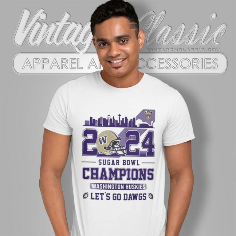 Skyline Washington Huskies 2024 Sugar Bowl Champions Lets Go Dawgs T Shirt Skyline Washington Huskies 2024 Sugar Bowl Champions Lets Go Dawgs T Shirt