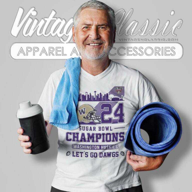 Skyline Washington Huskies 2024 Sugar Bowl Champions Lets Go Dawgs V Neck TShirt Skyline Washington Huskies 2024 Sugar Bowl Champions Lets Go Dawgs V Neck TShirt