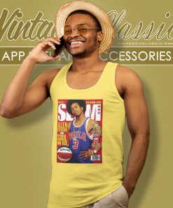 Slam Cover Shirt Philadelphia 76ers Allen Iverson Tank Top Racerback