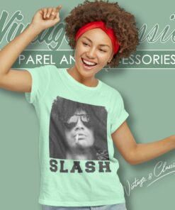 Slash Guns N Roses Smoking Shirt 6 Slash Guns N Roses Smoking Women T Shirt