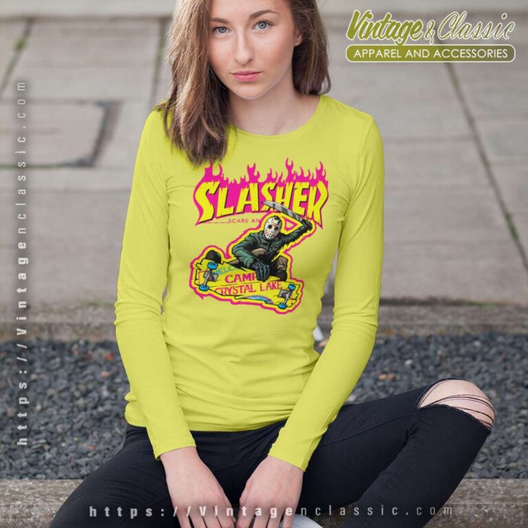 Slasher Jason Thrasher Magazine Long Sleeve Tee Slasher Jason Thrasher Magazine Long Sleeve Tee