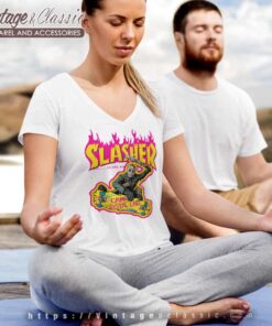 Slasher Jason Thrasher Magazine V Neck TShirt