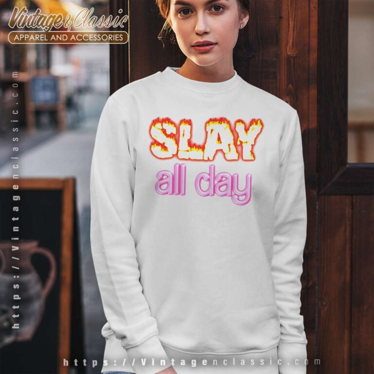 Slay All Day Barbie X Oppenheimer Sweatshirt Slay All Day Barbie X Oppenheimer Sweatshirt