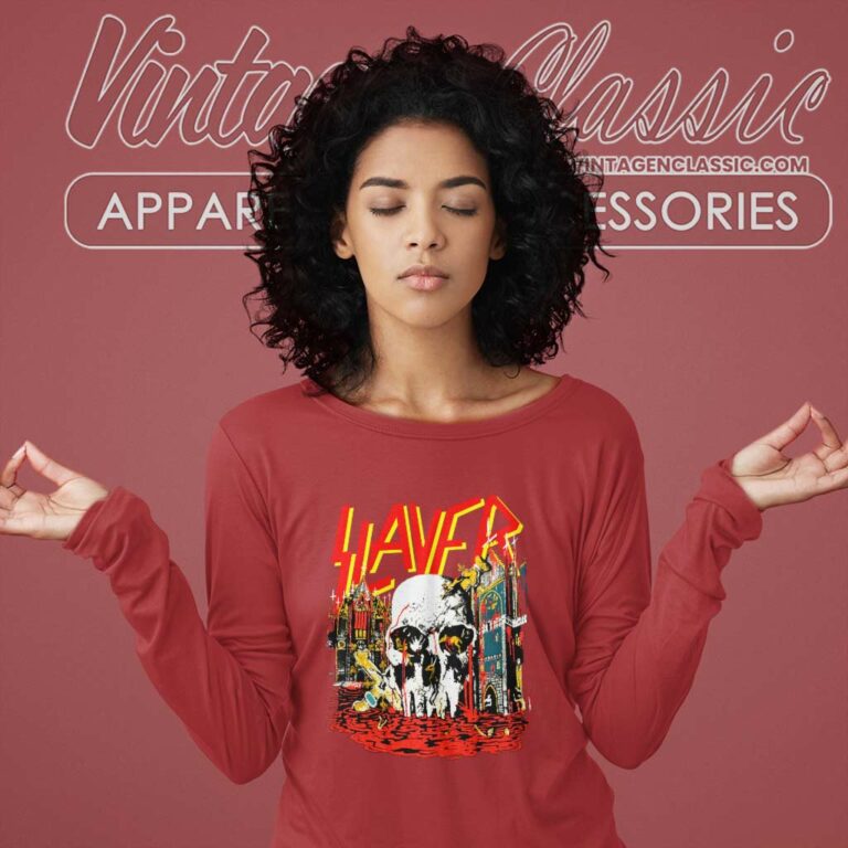 Slayer 1988 World Sacrifice Long Sleeve Tee Slayer 1988 World Sacrifice Long Sleeve Tee