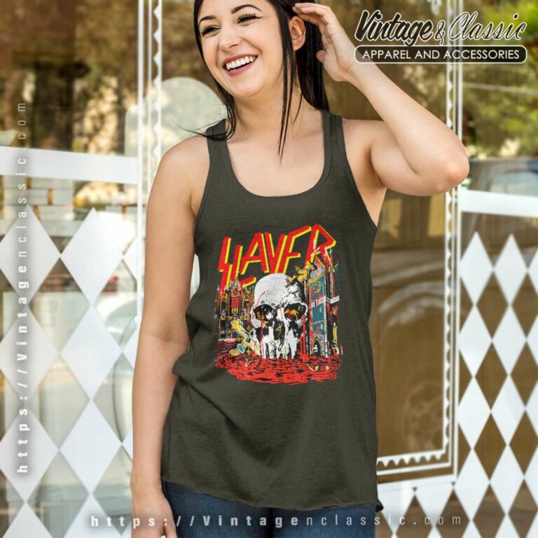 Slayer 1988 World Sacrifice Tank Top Racerback Slayer 1988 World Sacrifice Tank Top Racerback