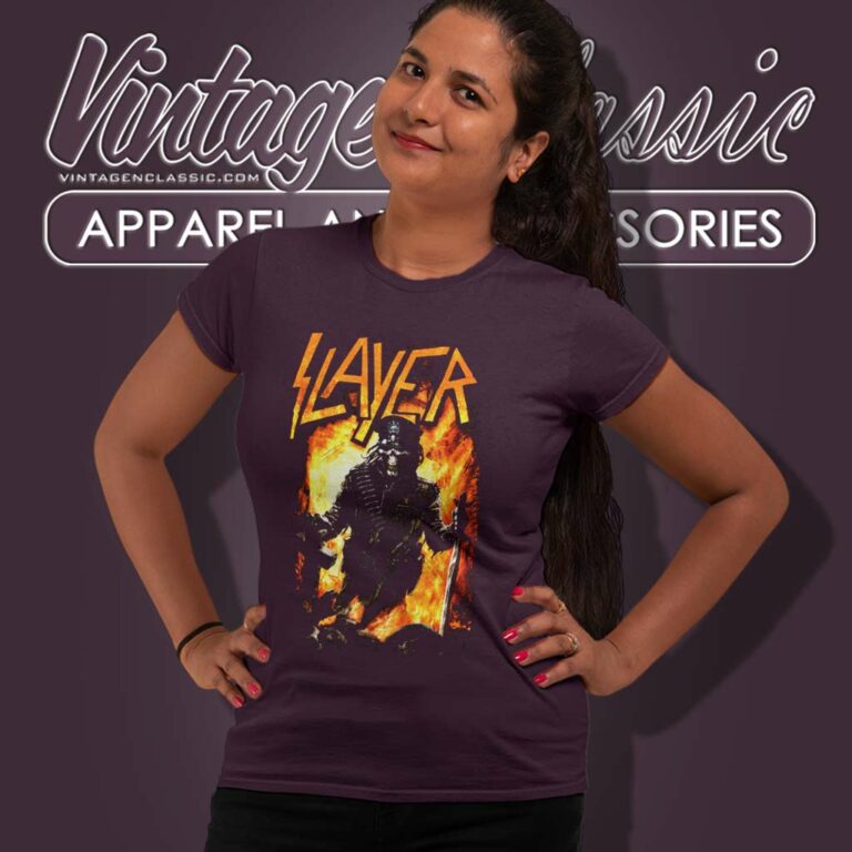 Slayer Aftermath Band Logo Women TShirt Slayer Aftermath Band Logo Women TShirt