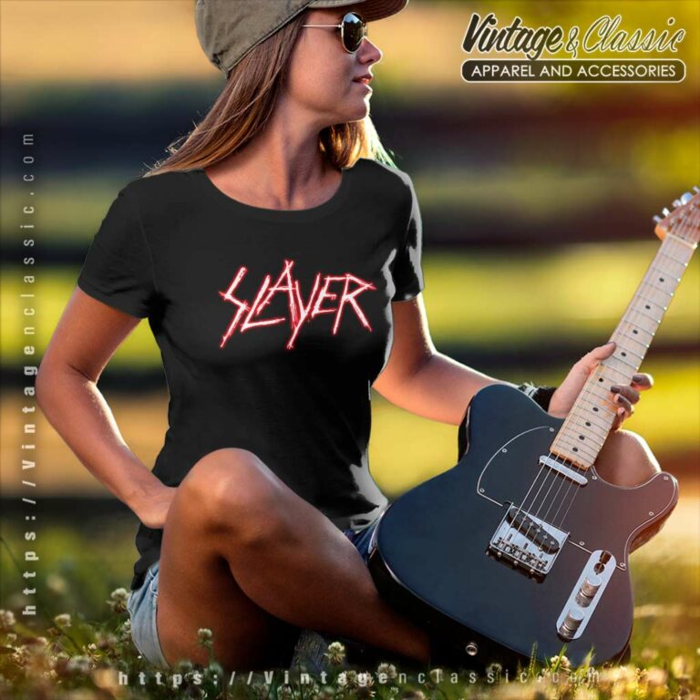Slayer Classic Logo Women TShirt Slayer Classic Logo Women TShirt