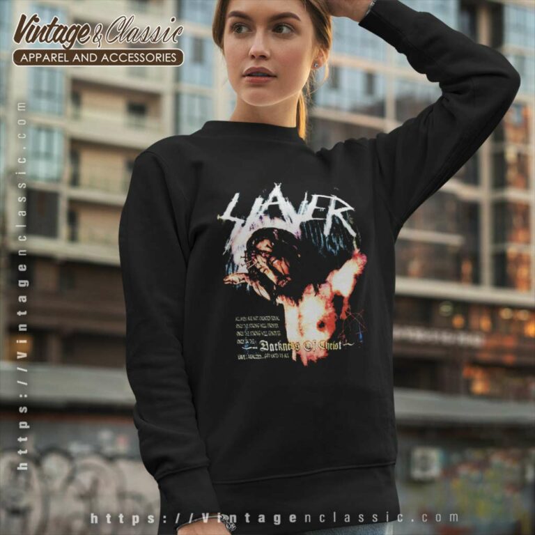 Slayer Darkness Of Christ Sweatshirt Slayer Darkness Of Christ Sweatshirt
