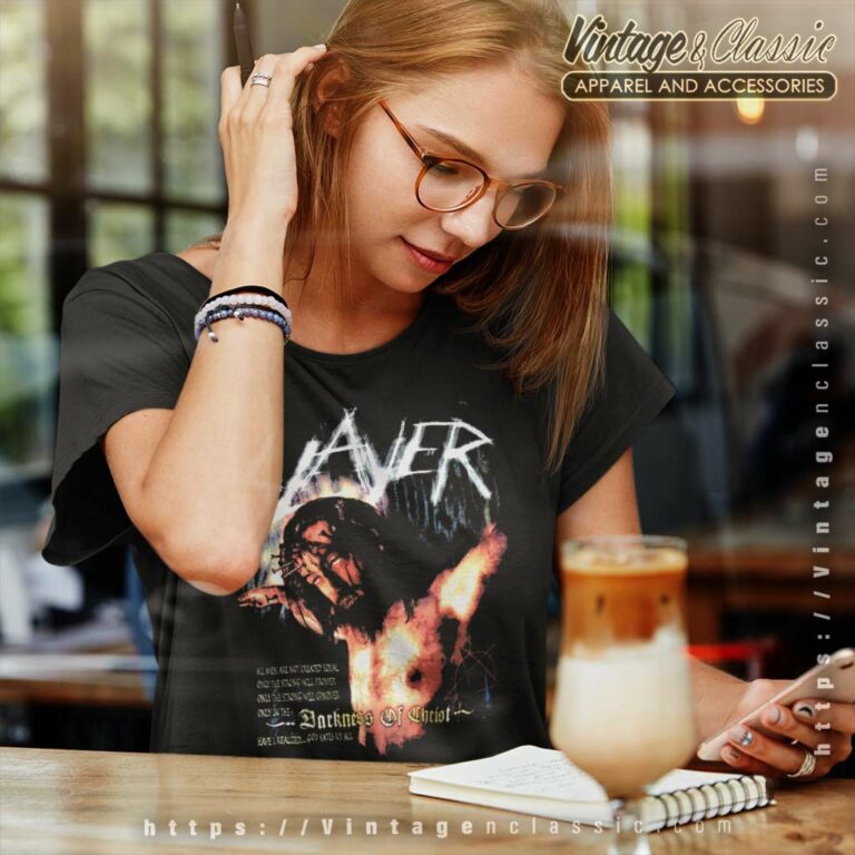 Slayer Darkness Of Christ Women TShirt Slayer Darkness Of Christ Women TShirt