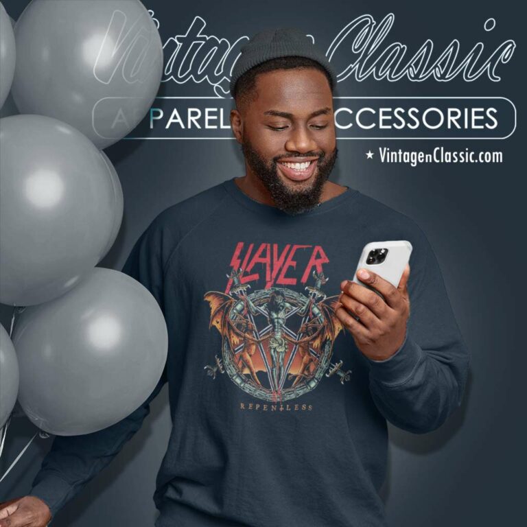 Slayer Demon Christ Repentless Sweatshirt Slayer Demon Christ Repentless Sweatshirt