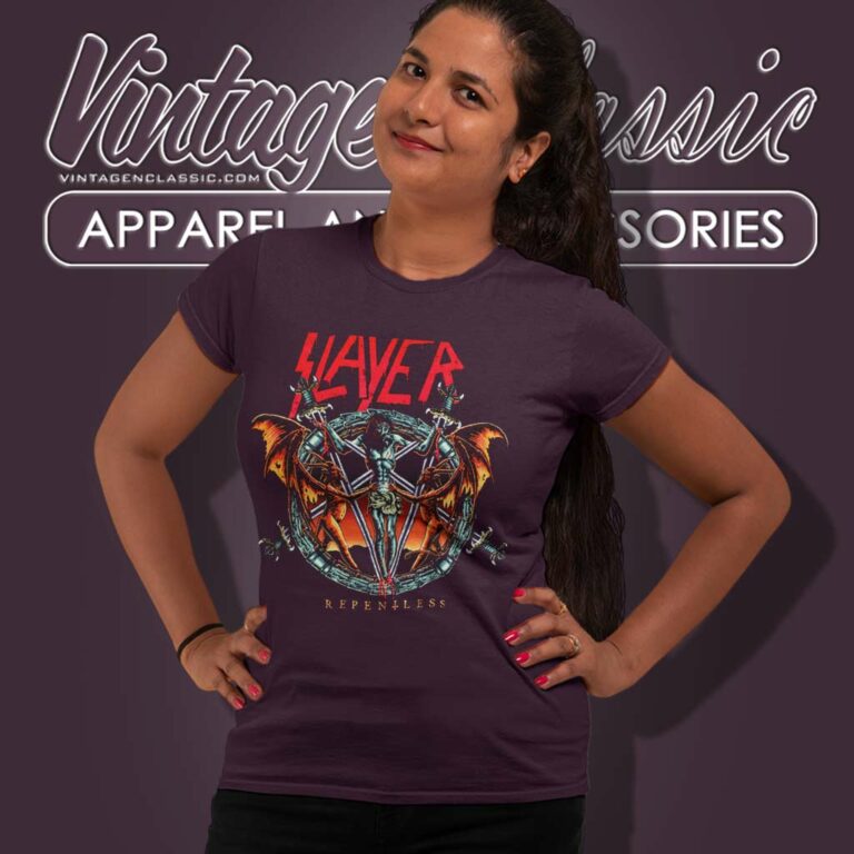 Slayer Demon Christ Repentless Women TShirt Slayer Demon Christ Repentless Women TShirt