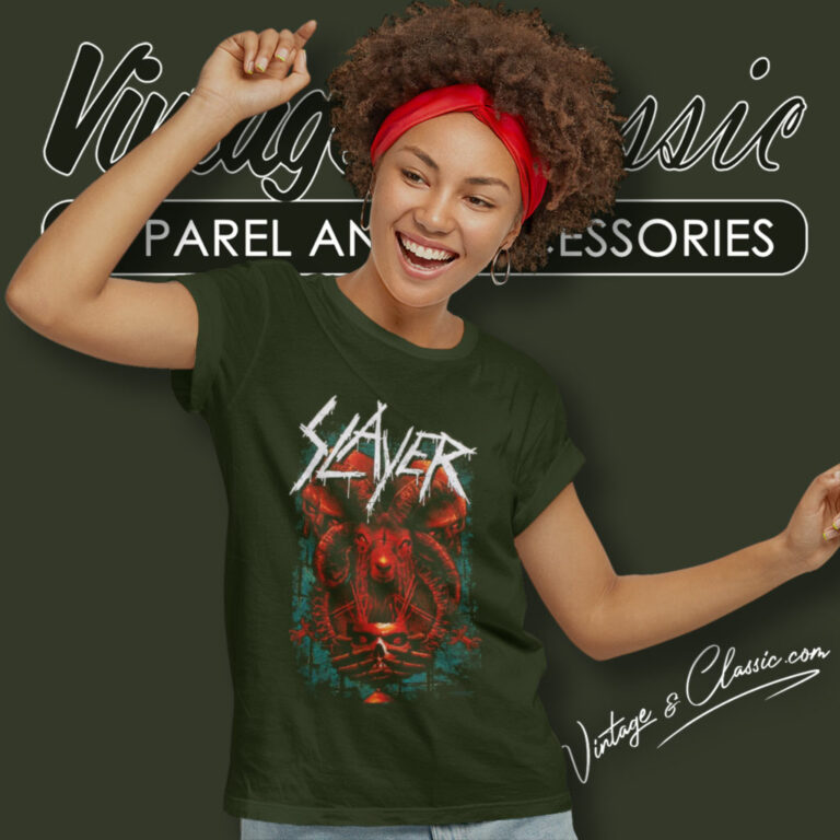 Slayer Goat Head Women T Shirt Slayer Goat Head Women T Shirt