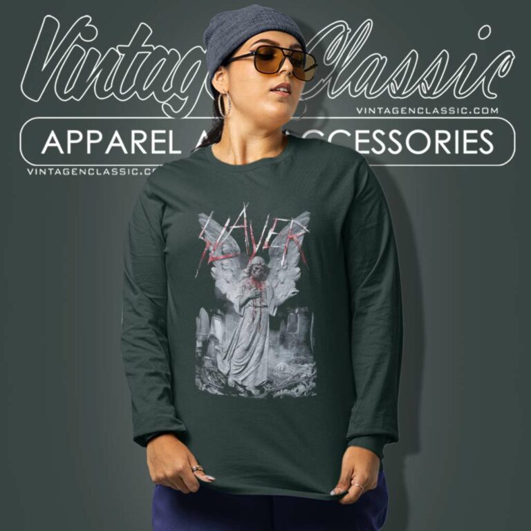 Slayer Gravestone Walks Long Sleeve Tee Slayer Gravestone Walks Long Sleeve Tee