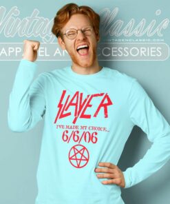 Slayer Ive Made My Choice Long Sleeve Tee